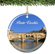 Florence Ponte Vecchio Christmas Ornament Porcelain picture