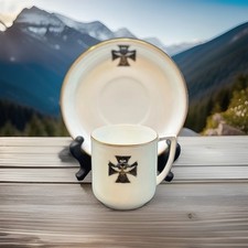 WW1 Russian Imperial Kuznetsov Porcelain Cup & Saucer St Petersburg Regiment picture