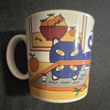 +RARE+ 1981 TAYLOR & NG DRUG HOUSE KITTY CAT MUG picture