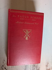 St Paul's School 1855-1934 Arthur Stanwood Pier Hardcover History Book Excellent picture