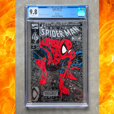 🔥 Spider-Man #1 CGC 9.8 NM/M (Silver Variant) Classic Todd McFarlane Artwork 🔥 picture