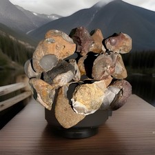 Heat Treated Texas High-Quality Flint Whole/ Partial Rock knapping Nodes/20 lbs picture