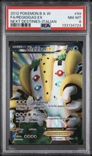 2012 Pokemon ITALIAN Black & White Next Destinies Regigigas EX FA 99/99 PSA 8 picture