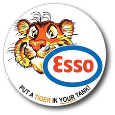 ESSO GASOLINE TIGER IN YOUR TANK HIGH GLOSS OUTDOOR 3.5 INCH DECAL STICKER  picture