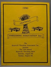 1990 Heatwole Threshing Association Program. 11th Annual Show Hutchinson, MN picture