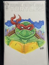 Teenage Mutant Ninja Turtles #101 Blank | Rafael | Sketch by Josh Lyman picture