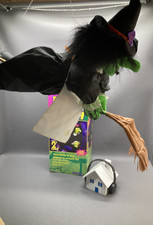 Trendmasters Boo Bunch Talking Flying Witch Light Up Halloween Decor With Box picture