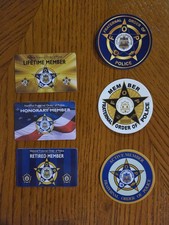  6 Pc - F.O.P. Supporter Lot - PVC cards - UV VINYL DECALS  picture