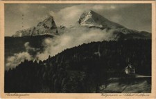 Old postcard postcard Berchtesgaden-Watzmann and Lustheim Castle GERMANY (1047392) picture