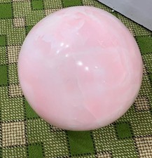 Big Size Handmade Pink Mangano Calcite Sphere UV Reactive Glow Fluorescent AAA picture