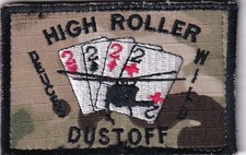 High Rollers Dustoff Deuces Wild 2222 US Army Aviation patch Afghanistan made picture