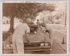 c. 1960's Press Photo 1968 Dodge Coronet R/T Highway Inspection Vintage B&W picture