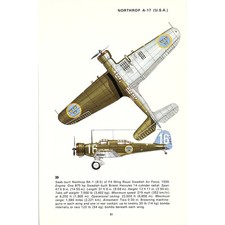 Saab Northrop 8A-1 Douglas Devastator TBD-1 USA 1970 Bomber Aircraft Print SE2-6 picture
