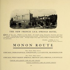 French Lick Springs Hotel Indiana Vintage 1930s Travel Reprint Wall Art picture