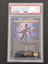 2024 MTG Marvel Secret Lair Drop -Iron Man, Titan of Innovation - Foil - PSA 9 picture