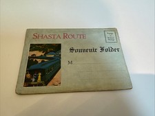 Shasta Train Route  Souvenir Scenic Views Folder - 1 Cent Postage 1920s picture