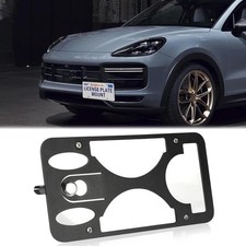 Porsche Cayenne Front License Plate Mount No Drill Tow Hook Bracket picture
