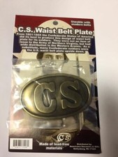 CSA CONFEDERATE CIVL WAR REPLICA WAIST BELT BUCKLE PLATE NEW  picture
