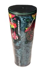 ❄️ Starbucks Holiday 2023 Cold Cup Tumbler – 24oz – No Straw Topper – New picture