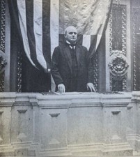 1911 Vintage Magazine Illustration Congressman Champ Clark in Speaker's Chair picture