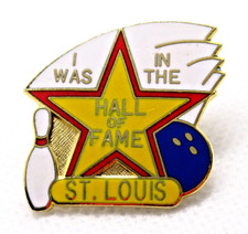 St. Louis Bowling Hall of Fame Award Lapel Pin Shooting Star Vintage picture