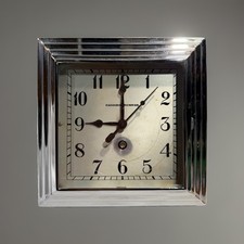 Rare Antique Manning Bowman Art Deco Machine Age Wall Clock picture