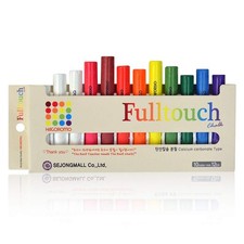 HAGOROMO Fulltouch Color Chalk Non-Toxic - [12 Pcs/10 Color Mix] 1 Box, Assorted picture