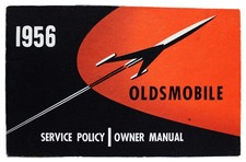 1956 OLDSMOBILE AUTOMOBILE CAR SERVICE POLICY OWNER'S MANUAL BOOKLET VINTAGE picture