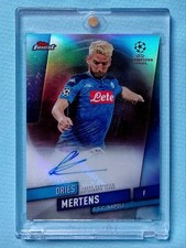 2019-20 Topps Finest Dries Mertens Auto UEFA Champions League Soccer Card picture