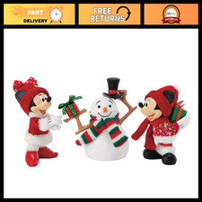 Disney Mickey Minnie Mouse Merry Magical Figurine Set - 6.5 Inch Collectible Dec picture