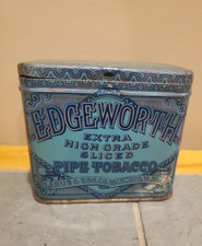 PIPE Tobacco TIN BOX 4” Vintage EDGEWORTH Extra High Grade Sliced  Richmond, VA picture