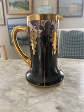 Antique Robert W A Pickard Studios Hessler Signed Art Deco Vase 8.5 Inches Tall picture