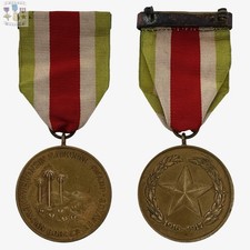 1916 WW1 WISCONSIN MEXICAN BORDER SERVICE MEDAL FULL WRAP BROOCH WWI picture