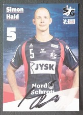9527 Simon Hald Flensburg-Handewitt 2022/23 Handball Postcard Original Signed picture