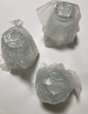 Montgomery Ward 43579  Clear Pressed Glass Ceiling Fan Shades – Lot of 3 unused picture