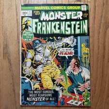 Monster of Frankenstein #1 Mike Ploog Cover & Art 🔑 Marvel Comics 1973 VG picture