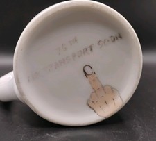 Vtg 76th Air Transport Sqdn F.U. Middle Finger Personal Command Coffee Mug picture
