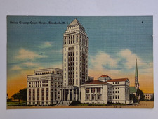 Union County Court House. Elizabeth New Jersey. Linen. Divided. 1947 Postmark. picture