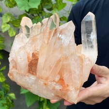 5.1lb Natural clear white crystal quartz cluster rough mineral specimen picture