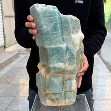28.54LB Natural Bamboo Joint  Aquamarine Rough Crystal Gemstone Mineral Specimen picture
