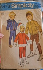Simplicity Sewing Pattern 8473  Hooded JACKET Snow Pants  size 2 Cut picture