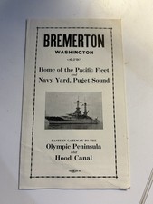 Vintage 1940's Brochure with Facts About Bremerton State of Washington picture