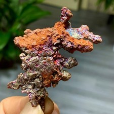 42G  Rare iridescent Native Copper crystal mineral specimen picture