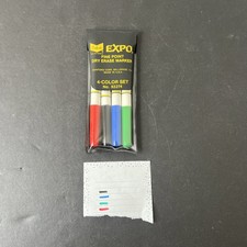 VTG SANFORD EXPO DRY ERASE MARKERS FINE POINT RED BLACK GREEN BLUE 83274 picture