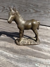 Antique 1920’s Littco Products Cast Iron Bronze Horse Figurine Doorstop Statue picture
