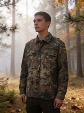 German Military Flecktarn Camo Field Shirt Gr. 11 XL* picture