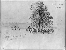 Photo:Gettysburg PA Sickles Headquarters July 2 1863 Civil War Sketch picture