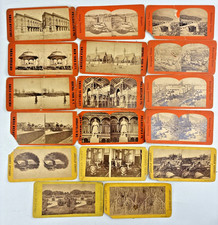 17 Antique Stereoview Cards ~ American & European Views  HG HACKMAN, CARLISLE PA picture