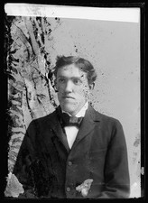 Photo:G.L. Baker Portrait Young Man in Suit and Bow Tie picture