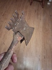 1911 ANTQ VTG RARE MEAT TENDERIZER CHOPPER ICE HAMMER KITCHEN TOOL WOODEN HANDLE picture